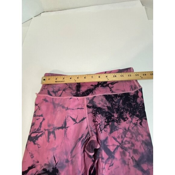 Yelete Active Pink Tye Die Cropped Athletic Leggings Pants Women’s Size Small. - Picture 4 of 6